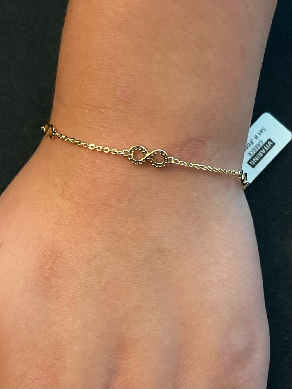Ginia Gold Infinity Link Bracelet - Feminine Chain